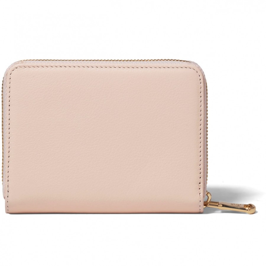 Accessori Da Donna Braccialini | Portafoglio Elegante Con Zip Da Donna Braccialini In Pelle Beige-Rosa, Medio B16700-Rosa