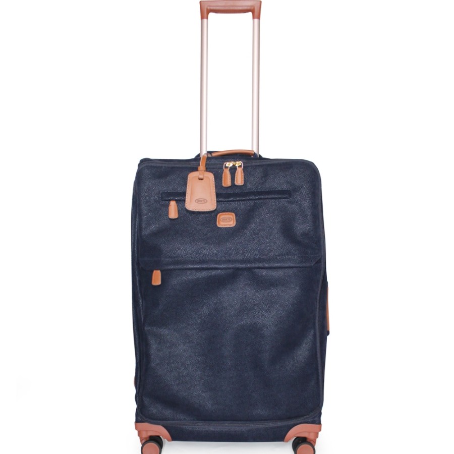 Bagagli: Borse Da Viaggio E Valigie BRIC'S | Bric'S Life Trolley Per Bagagliaio Morbido Blu, 4 Ruote, Medio, Altezza 27 Pollici Blf58139.396