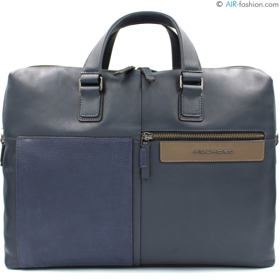 Borse Da Lavoro PIQUADRO | Borsa Business Piquadro Uomo In Pelle Blu Per Laptop Ca3339W96/Blu