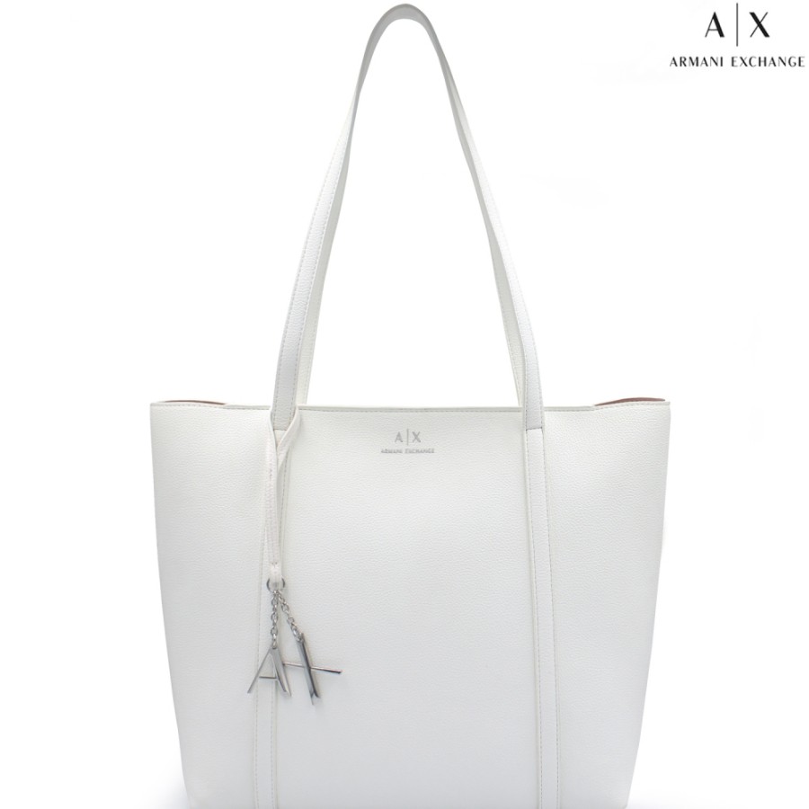 Borse Da Donna scambio Armani | Borsa Shopper Bianca Armani Exchange 942930Cc726100010