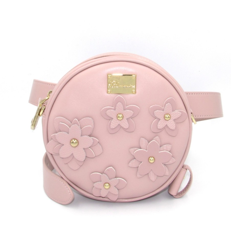 Borse Da Donna Blumarine | Blumarine Marsupio In Pelle Rosa Con Tracolla Staccabile B91Pwb880052051