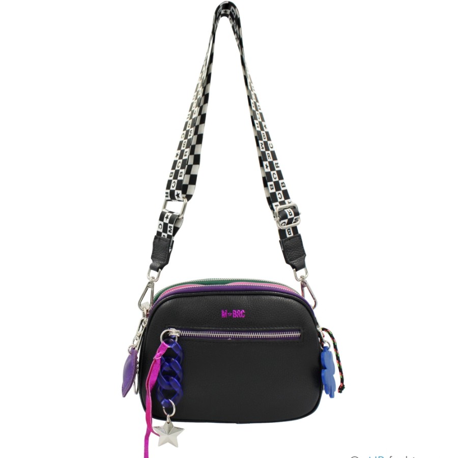 Borse Da Donna M*BRC | Borsa A Tracolla M*Brc In Pelle Nera, Realizzata In Italia F141_Nero