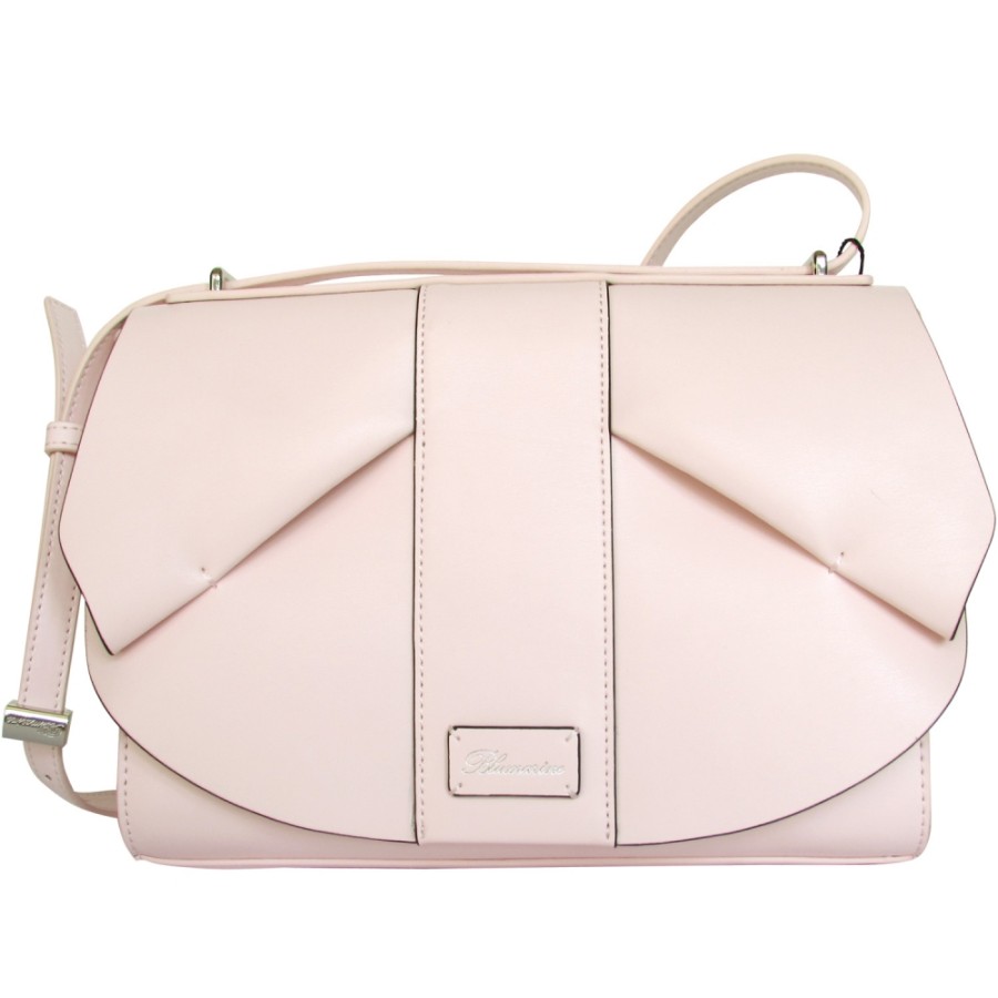 Borse Da Donna Blumarine | Borsa A Tracolla Blumarine Designer In Pelle Rosa Con Fiocco In Pelle B81Pwb350032050