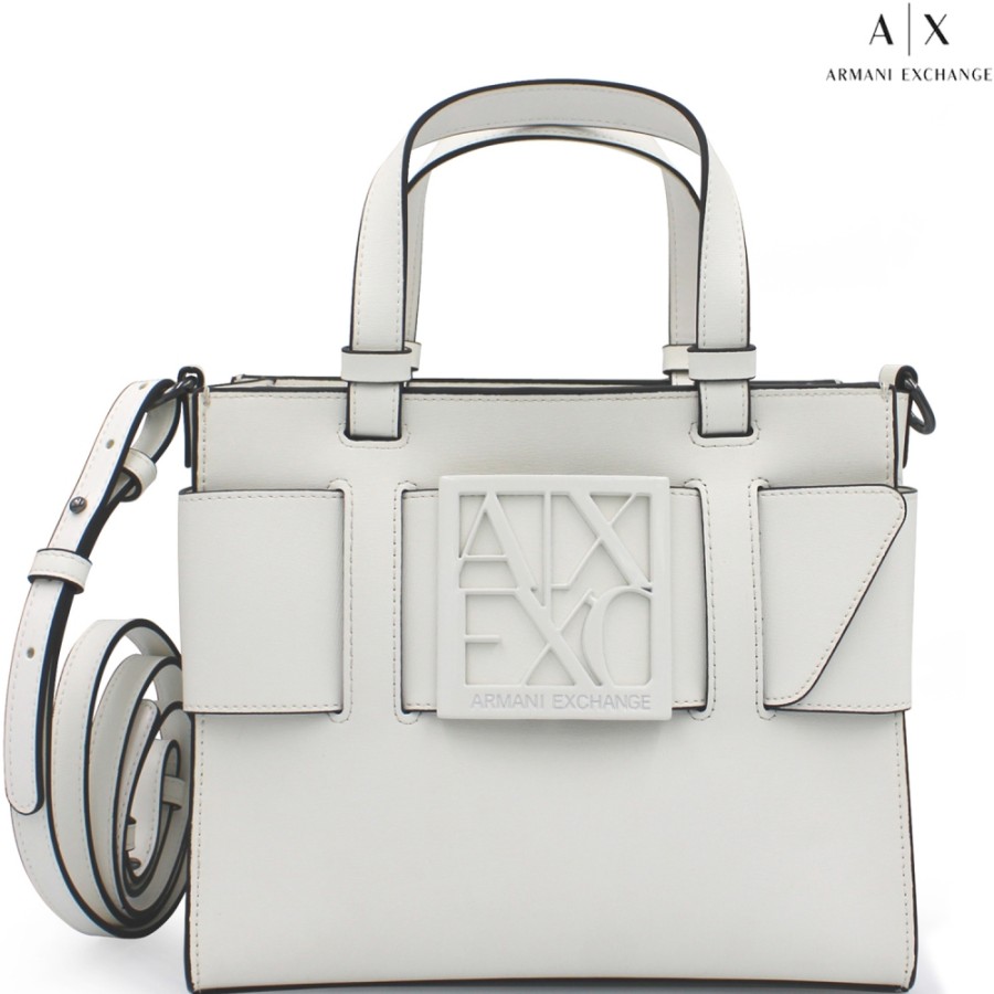 Borse Da Donna scambio Armani | Borsa Tote Piccola Elegante Bianca Armani Exchange 9426900A874126410