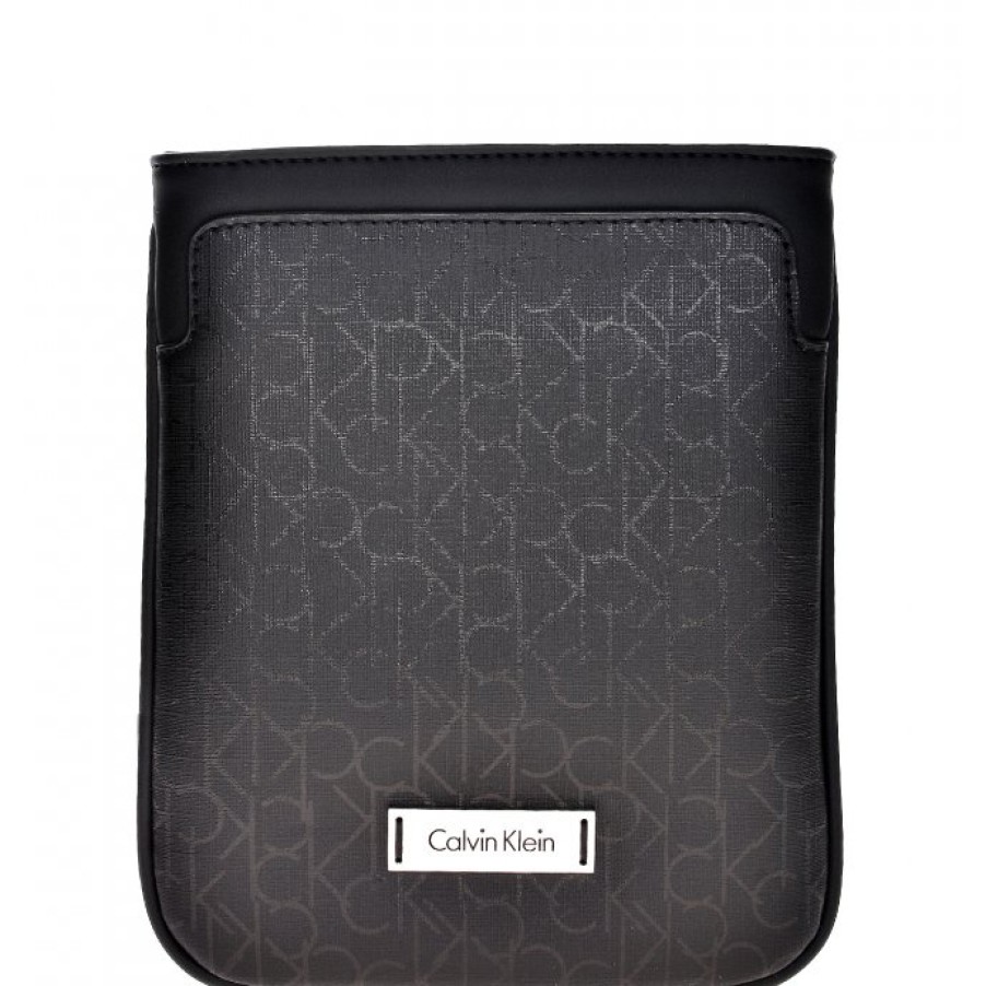 Borse Da Uomo CK Calvin Klein | Borsa A Tracolla Mini Ck Calvin Klein Da Uomo, Colore Nero, Con Motivo Loghi K50K502131-001