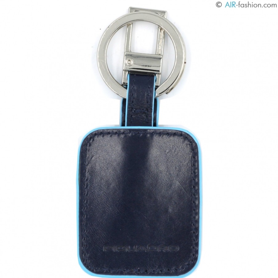 Accessori Da Uomo PIQUADRO | Portachiavi Piquadro In Pelle Blu Con Dispositivo Di Allarme Interno Ac3954B2/T/Blu2