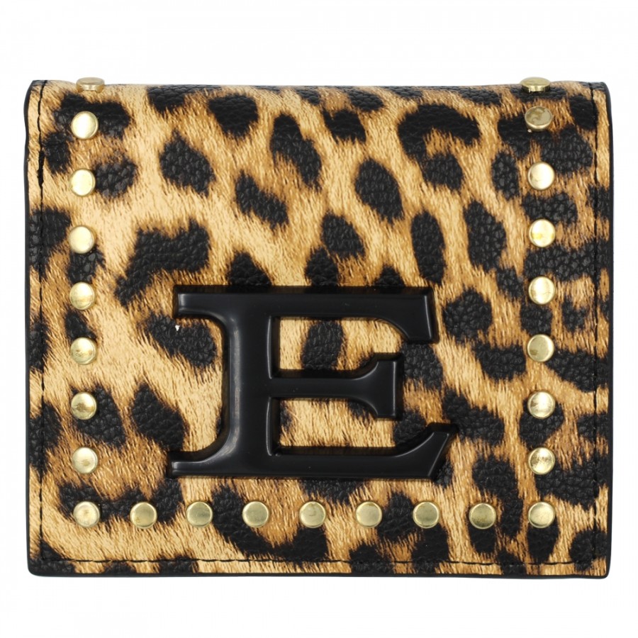 Accessori Da Donna ERMANNO Ermanno Scervino | Ermanno Ermanno Scervino Portafoglio Piccolo Da Donna Con Fantasia Leopardata Maculata, Con Portamonete 12600273