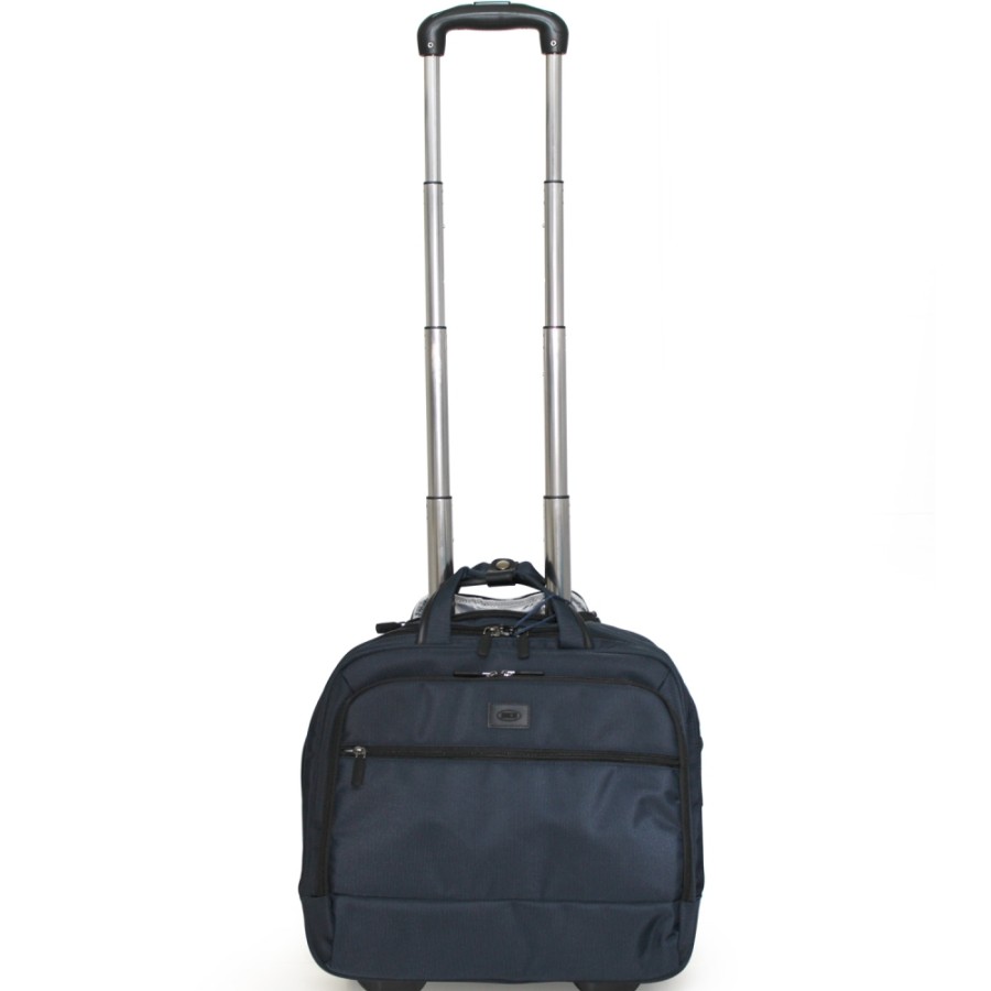 Borse Da Lavoro BRIC'S | Bric'S Borsa Porta Pilota Business Blu, Con 2 Ruote E Maniglia Retrattile Big08127.006