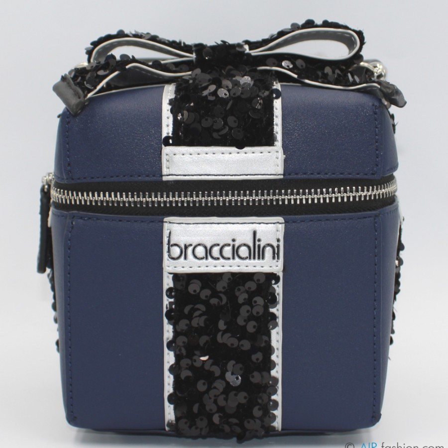 Borse Da Donna Braccialini | Borsa Braccialini Creative A Forma Di Portagioie, Colore Blu B16872