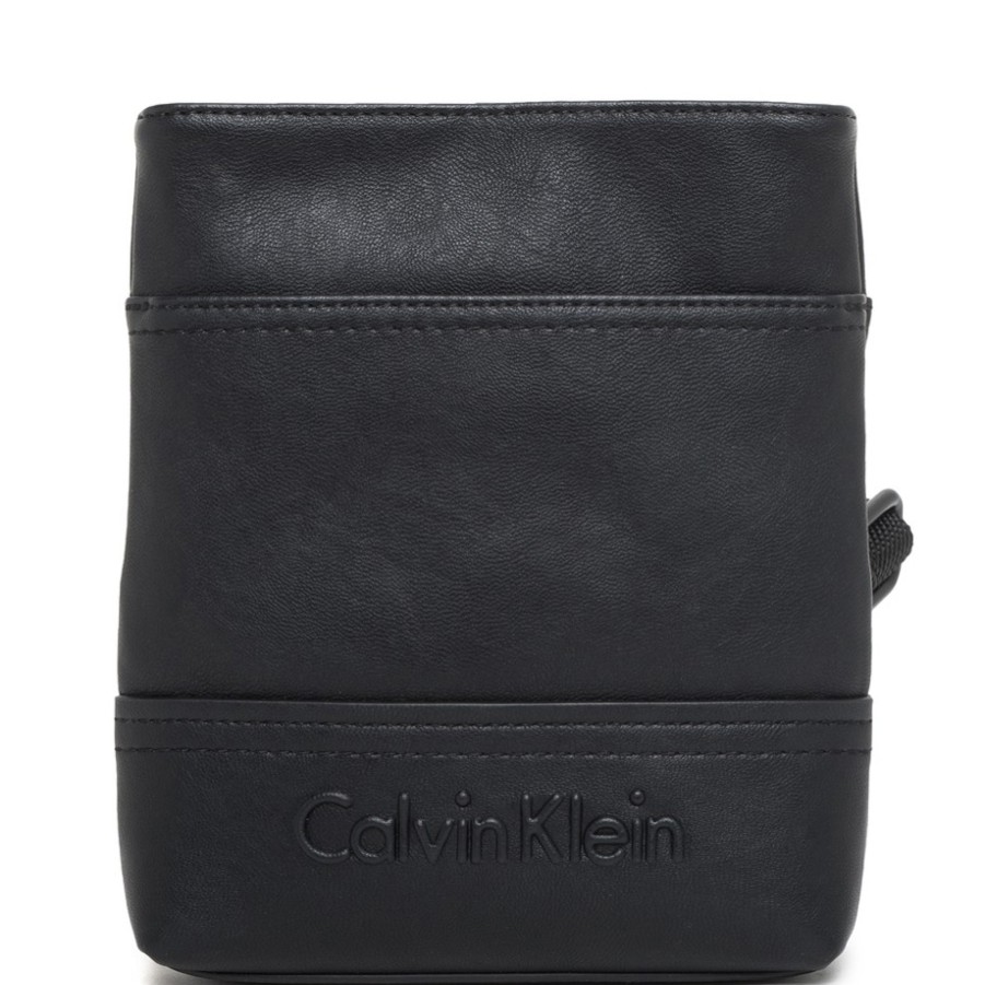 Borse Da Uomo CK Calvin Klein | Ck Calvin Klein Borsa A Tracolla Piatta Piccola Da Uomo Nera K50K502509-001