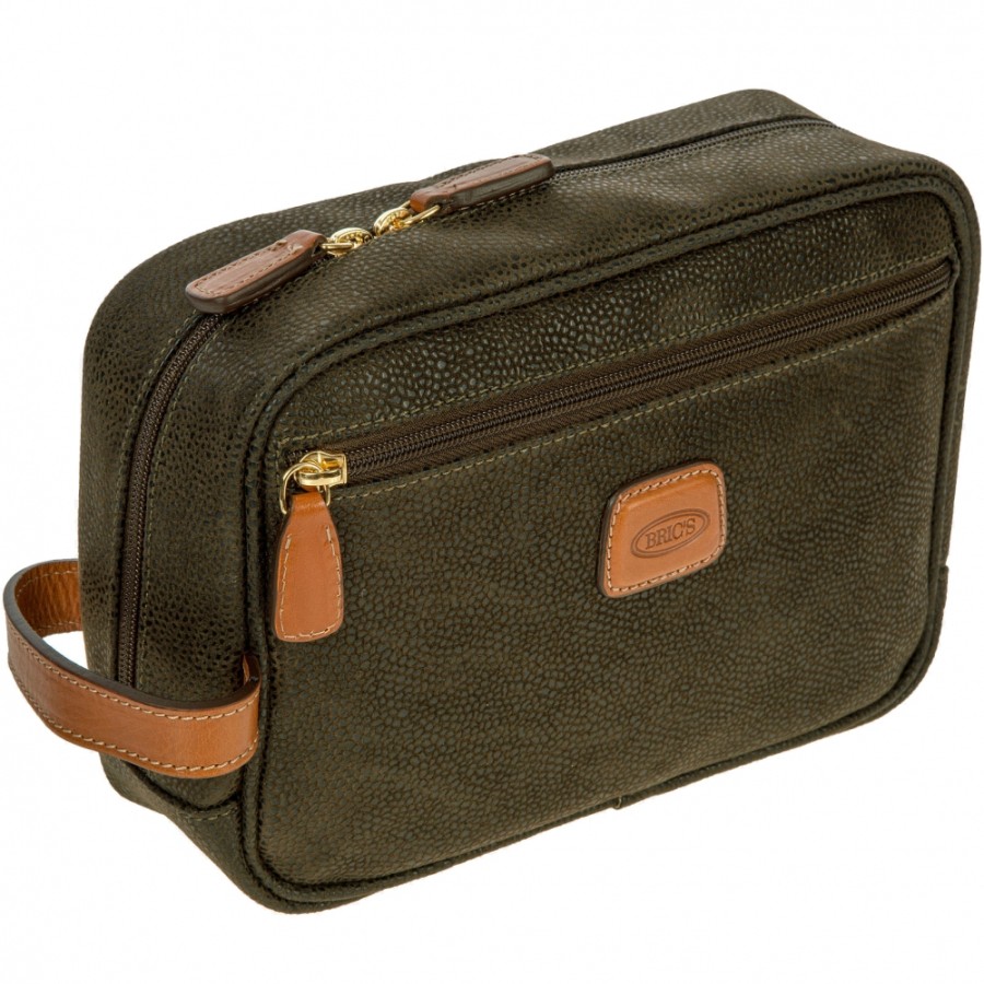 Bagagli: Borse Da Viaggio E Valigie BRIC'S | Bric'S Life Beauty-Case Borsa Da Viaggio Per Cosmetici, Colore Marrone Oliva Blf00601.378