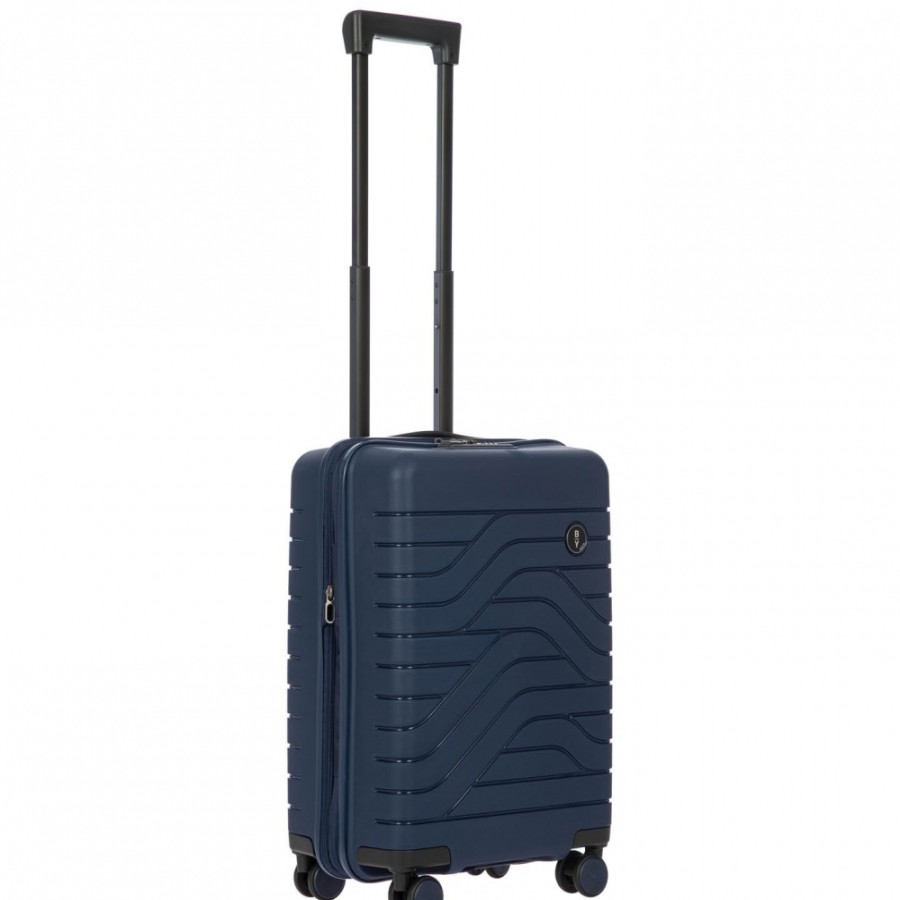 Bagagli: Borse Da Viaggio E Valigie BRIC'S BY | Bric'S By Ulisse Valigia Hardside Cabin Spinner Espandibile, Colore Blu Oceano, S B1Y08430.050