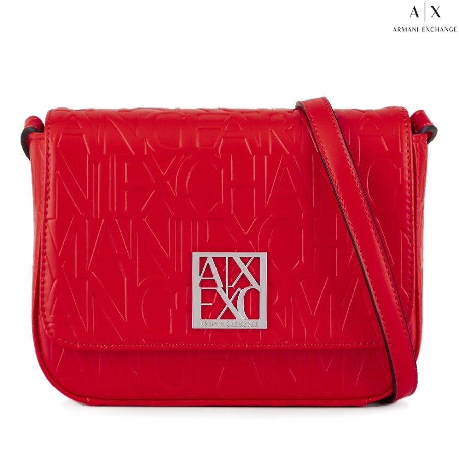 Borse Da Donna scambio Armani | Armani Exchange Borsa A Tracolla A Tracolla Con Patta, Colore Rosso Opaco 942648-Cc793-Rosso