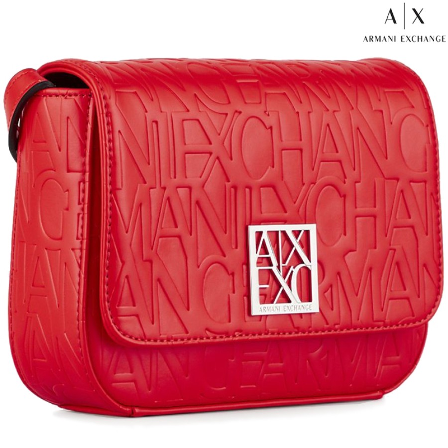 Borse Da Donna scambio Armani | Armani Exchange Borsa A Tracolla A Tracolla Con Patta, Colore Rosso Opaco 942648-Cc793-Rosso