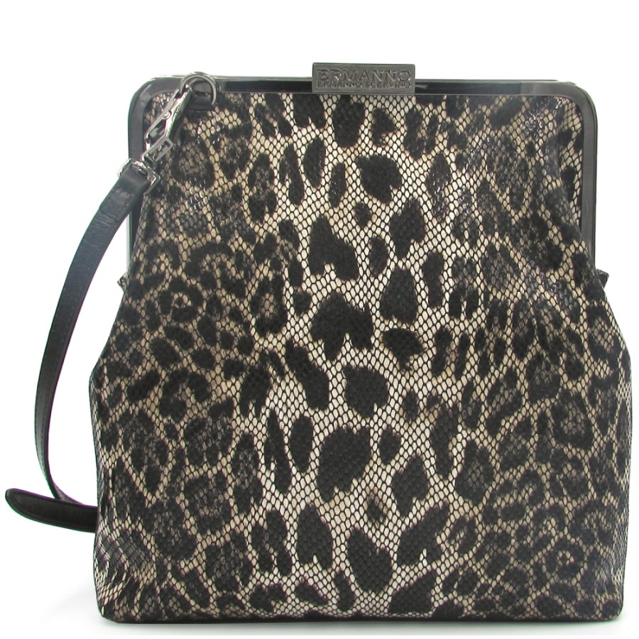 Borse Da Donna ERMANNO Ermanno Scervino | Ermanno Ermanno Scervino Borsa Stile Retro-Moderno Con Fantasia Leopardata Made In Italy 12400461Leop