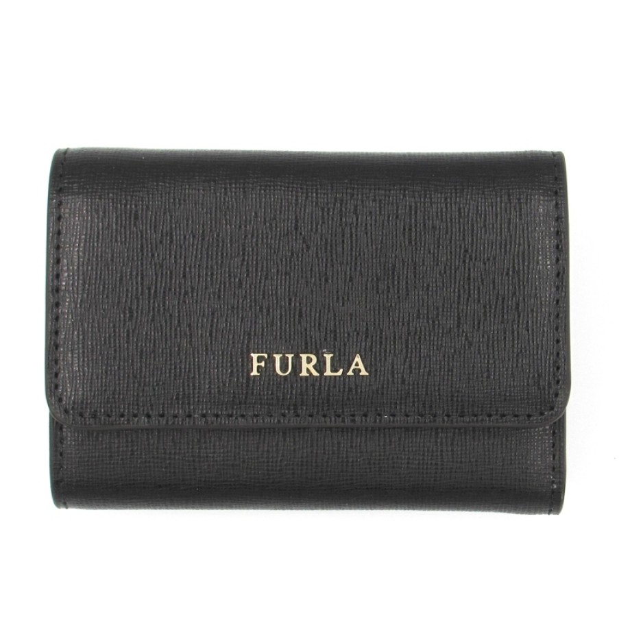 Accessori Da Donna FURLA | Furla Babylon Mini Portafoglio In Pelle Nera 1000386