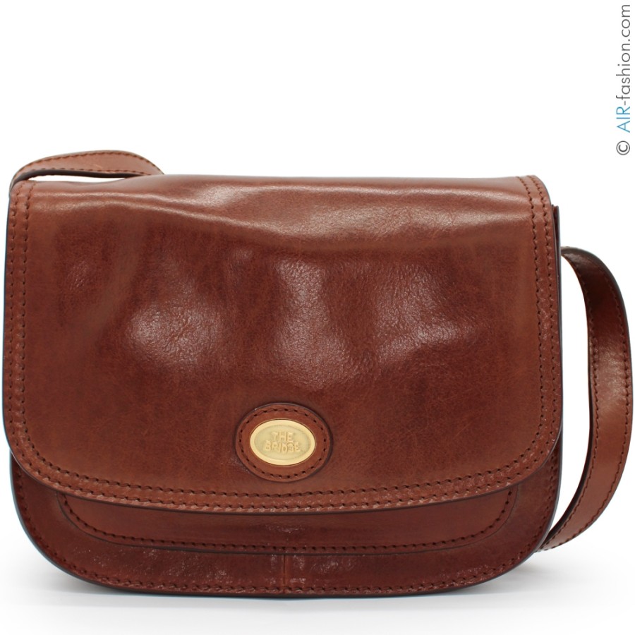 Borse Da Donna Il ponte | Borsa A Tracolla Da Donna The Bridge Stile Retro, In Pelle Toscana, Made In Italy 04402201